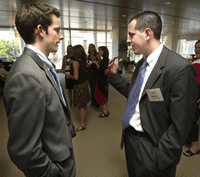 men speaking