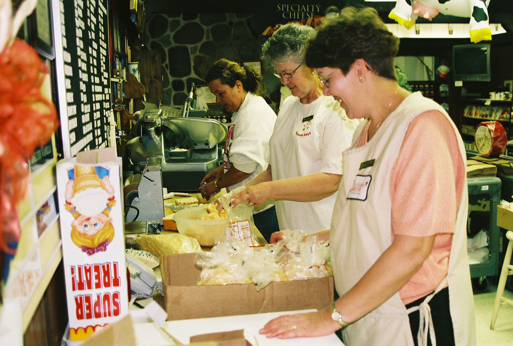 cheese workers