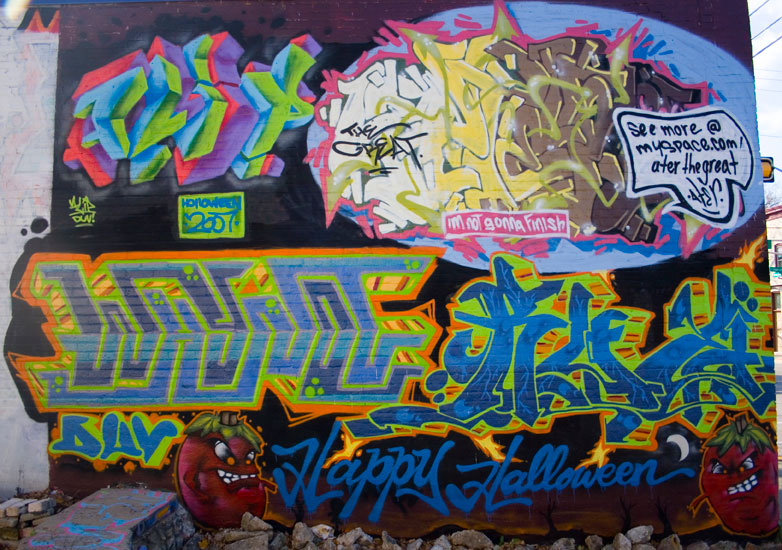 Graffiti wall