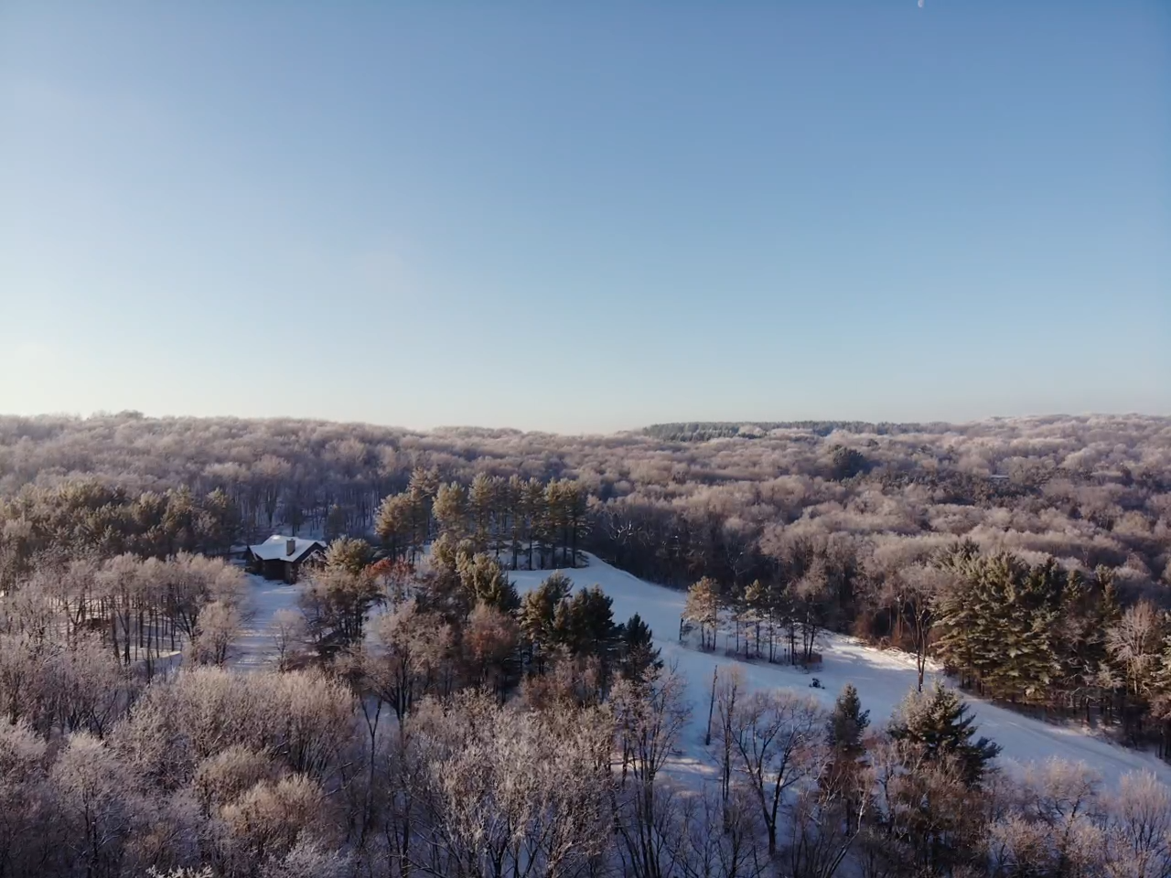 GraceSkiHill_Blackhawk winter drone photo 2